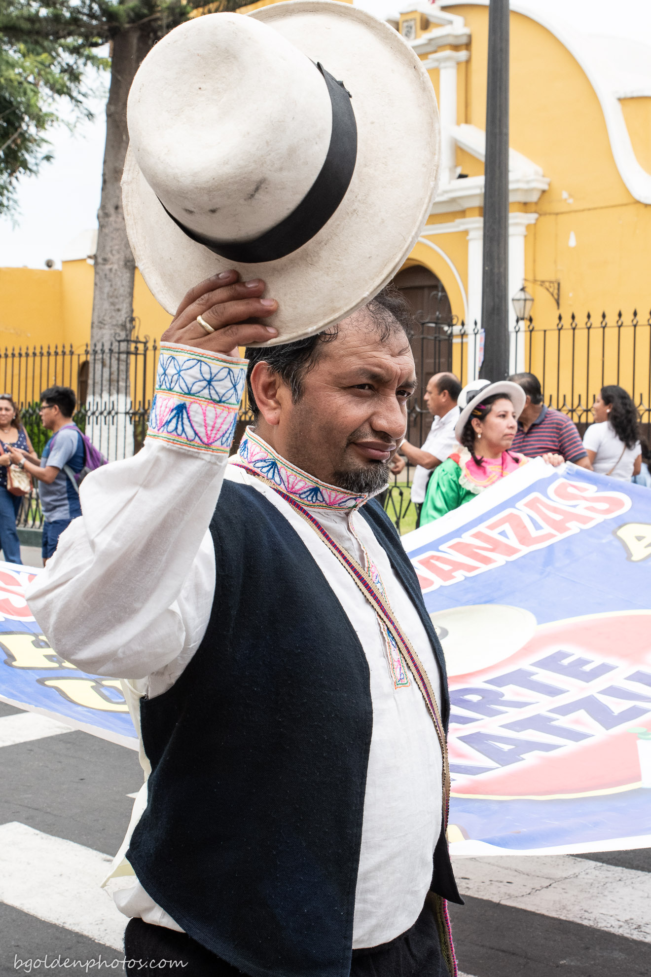 Participant in the Parade of the Festival of Marinera 2020 Trujillo Peru